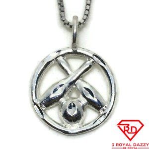 Bowling Ball sign 3D Pendant 925 Sterling Silver